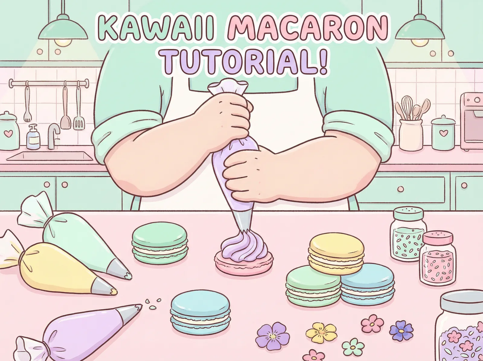 糖心视频 糖果工坊 - 马卡龙装饰教程